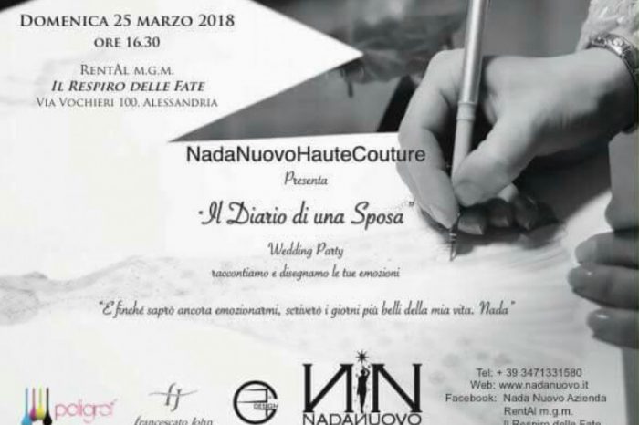 NadaNuovoHauteCouture presenta "Il Diario di una Sposa" - Domenica 25 marzo, ore 16.30