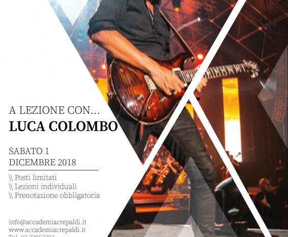 Lezioni di chitarra con Luca Colombo all'Accademia Musicale Crepaldi