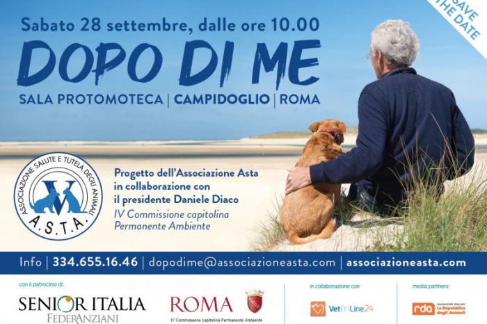 La vita degli animati da compagnia nel "dopo di me". In occasione della Festa Nazionale dell'Anziano, l'Associazione Asta Onlus presenta il Progetto "Dopo di Me" in Campidoglio