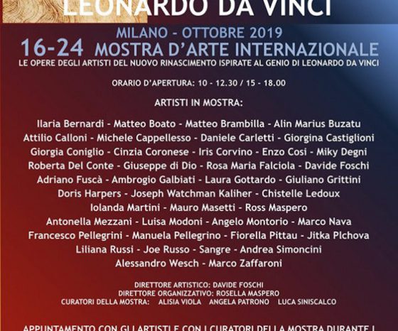 "L'EREDITA' DI LEONARDO DA VINCI" - MOSTRA D'ARTE CONTEMPORANEA NEL PALINSESTO DI MILANO LEONARDO 500