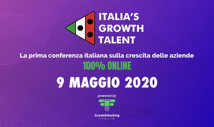 SAVE THE DATE // Il meglio del mondo delle startup nell'evento online ITALIA'S GROWTH TALENT - 9 MAGGIO 2020, h10
