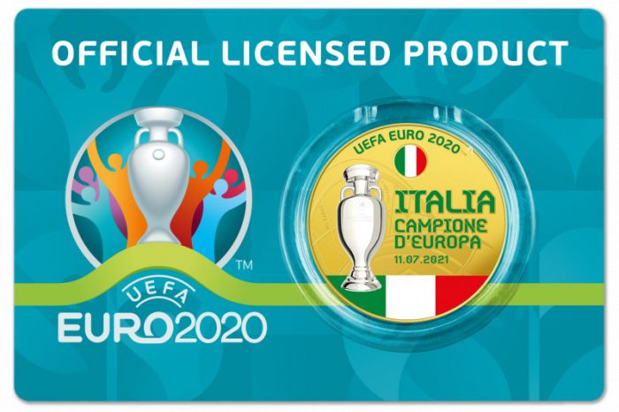 CONIATA UNA MEDAGLIA PER ITALIA CAMPIONE D'EUROPA EURO 2020