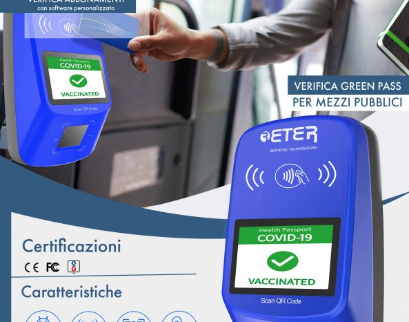 Eter Biometric Technologies presenta ETE GR BUS: il sistema di verifica del Green Pass per mezzi pubblici