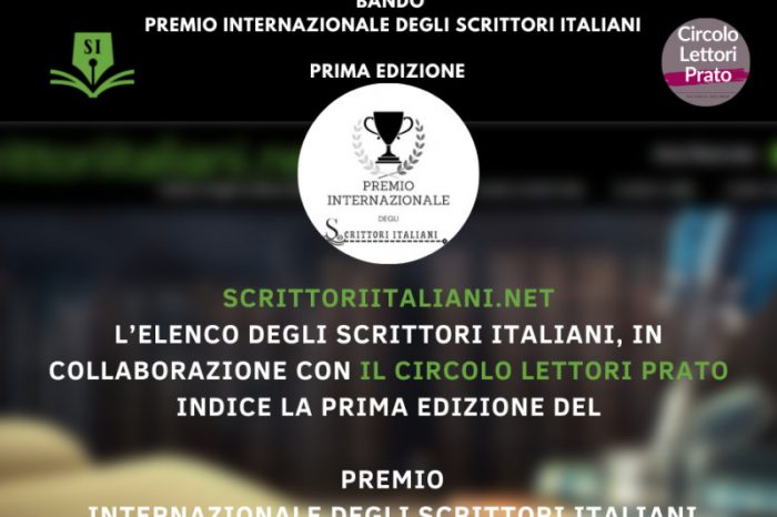 Scrittori Italiani in collaborazione col Circolo Prato danno il via alla prima edizione del:  “Premio Internazionale degli Scrittori Italiani”