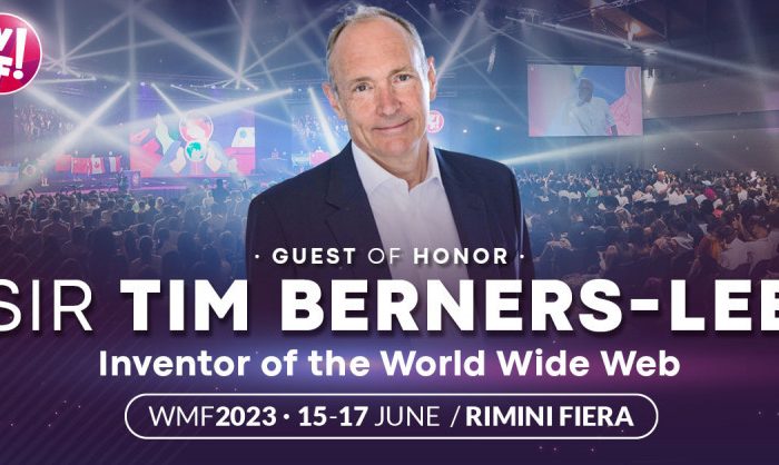 Sir Tim Berners-Lee ospite d’eccezione al WMF 2023: sul Mainstage del Festival l’inventore del World Wide Web