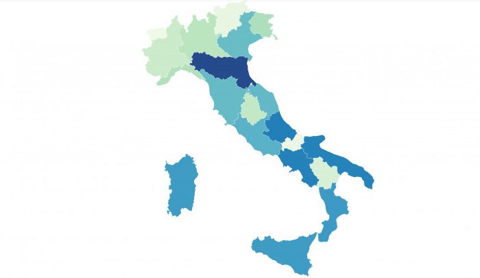 Le regioni più generose d’Italia, secondo il recente sondaggio di Pollfish
